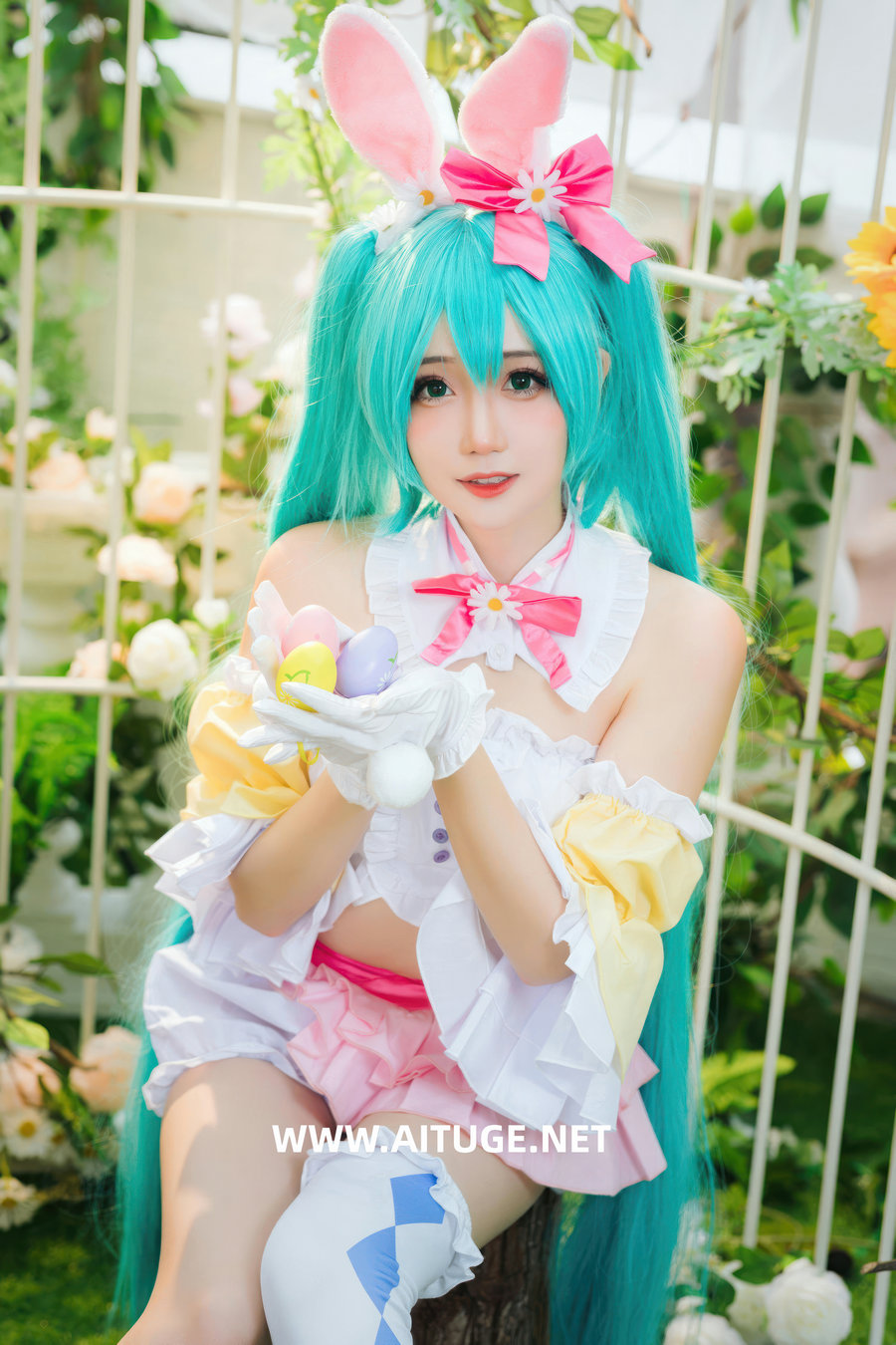 焖焖碳 - 初音未来 复活节兔子 [22P-162MB]