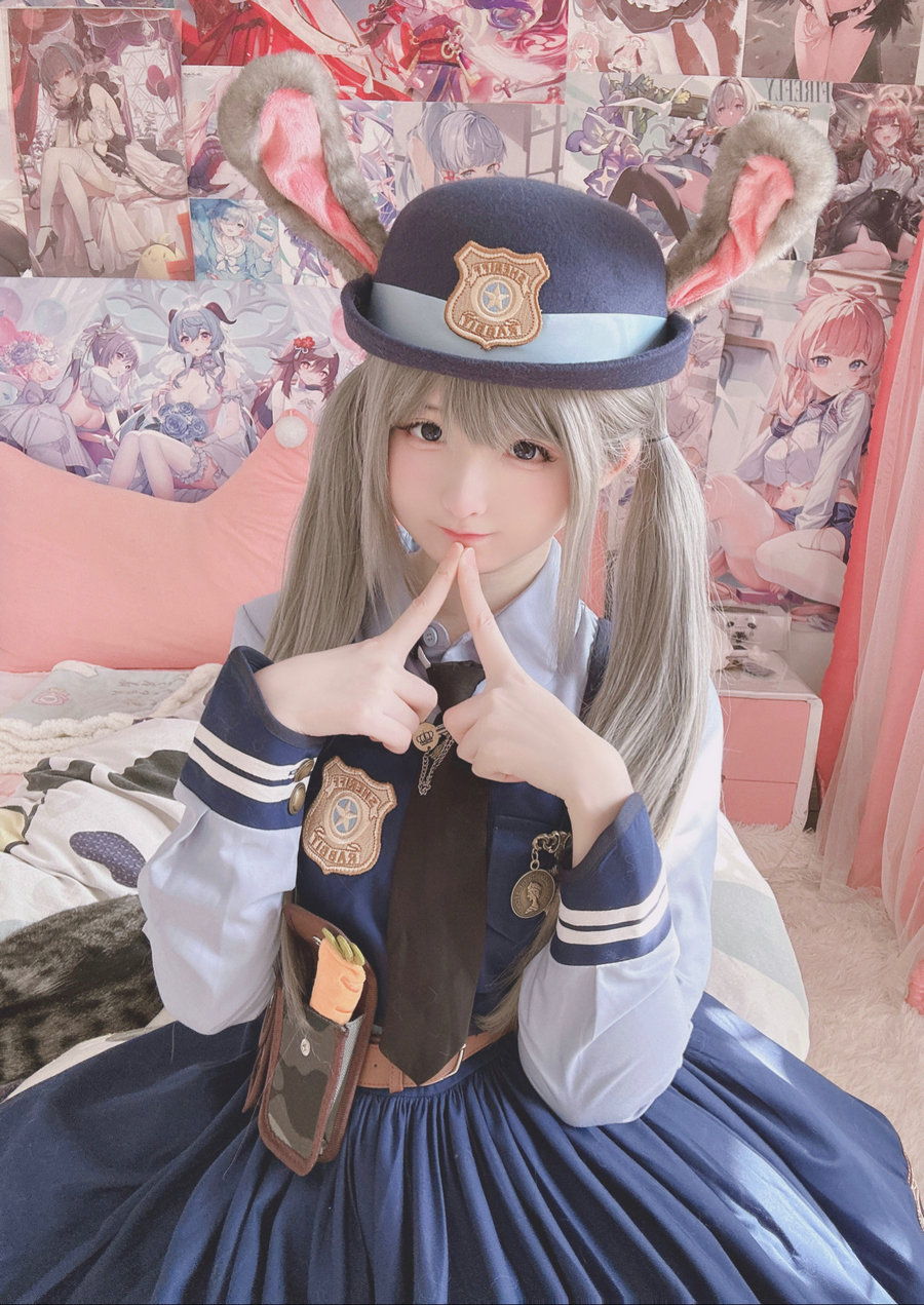 萌妹子习呆呆 - ウサギ警官 [16P1V-47MB]