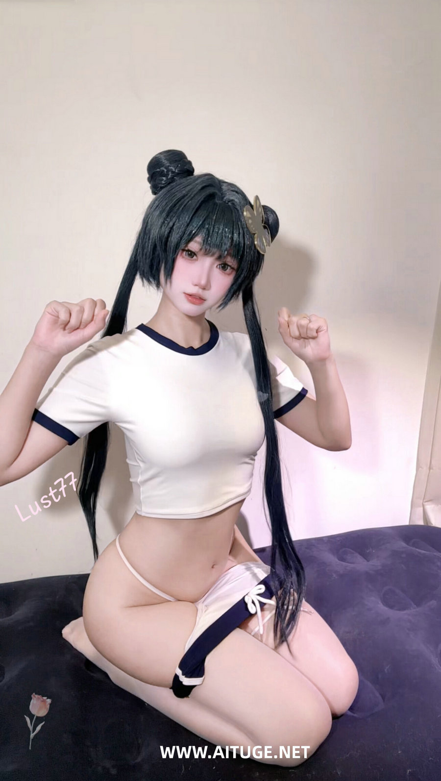 动漫博主柒柒要乖哦 - 蔚蓝档案 妃咲 体操服自拍 [49P1V-194MB]
