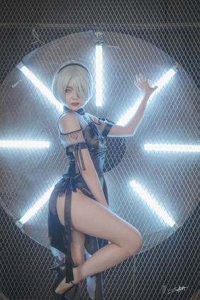 [saintphotolife] Yuna - Yuna's Cos Vol.04 KDA Akali & Nier Automata [64P-452